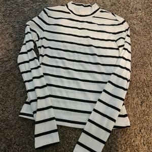 Mock neck long sleeve shirt